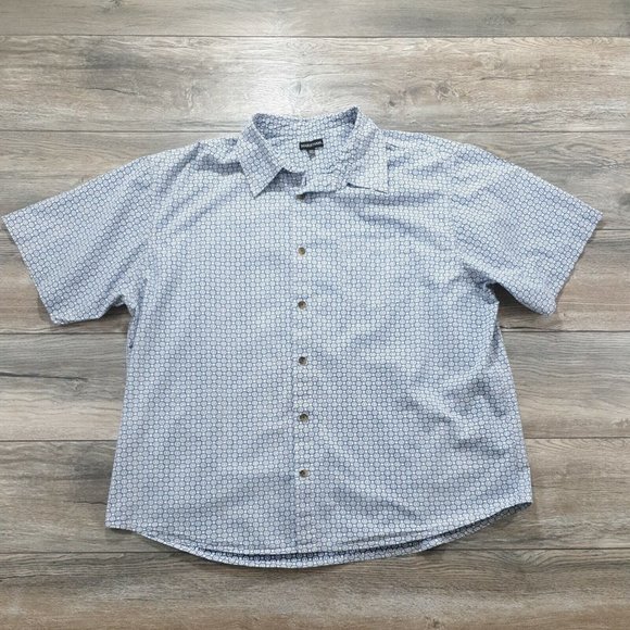 Markham Other - Markham 2XL Short Sleeve Mens Shirt Casual Soft Blue Office Vacation Beach Relax